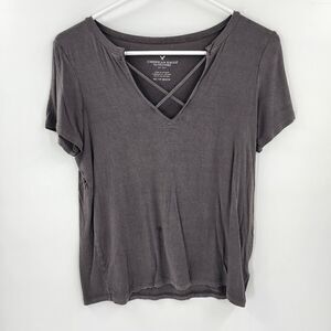 American Eagle shirt gray tee tshirt xs small